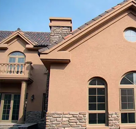 Exterior wall latex paint